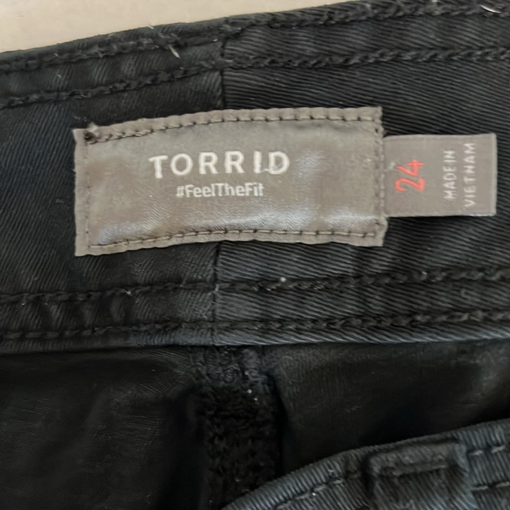 Torrid. Shorts. Color black size 24. Used like new condition. - Picture 6 of 9